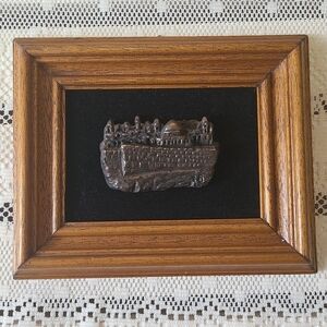 MOTIF Sterling Silver Framed Sculpture by Mordechai Zamir "Old City Jerusalem"